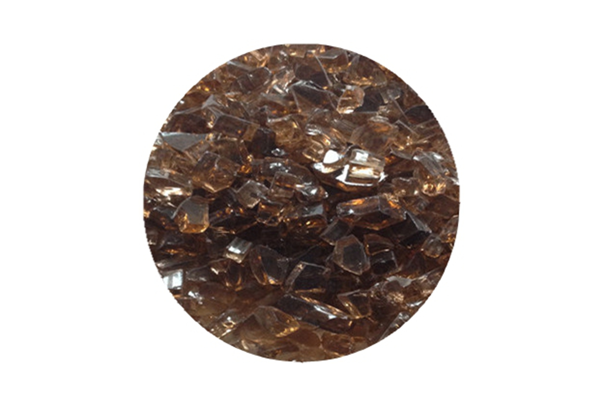Bronze Reflective Fire Glass