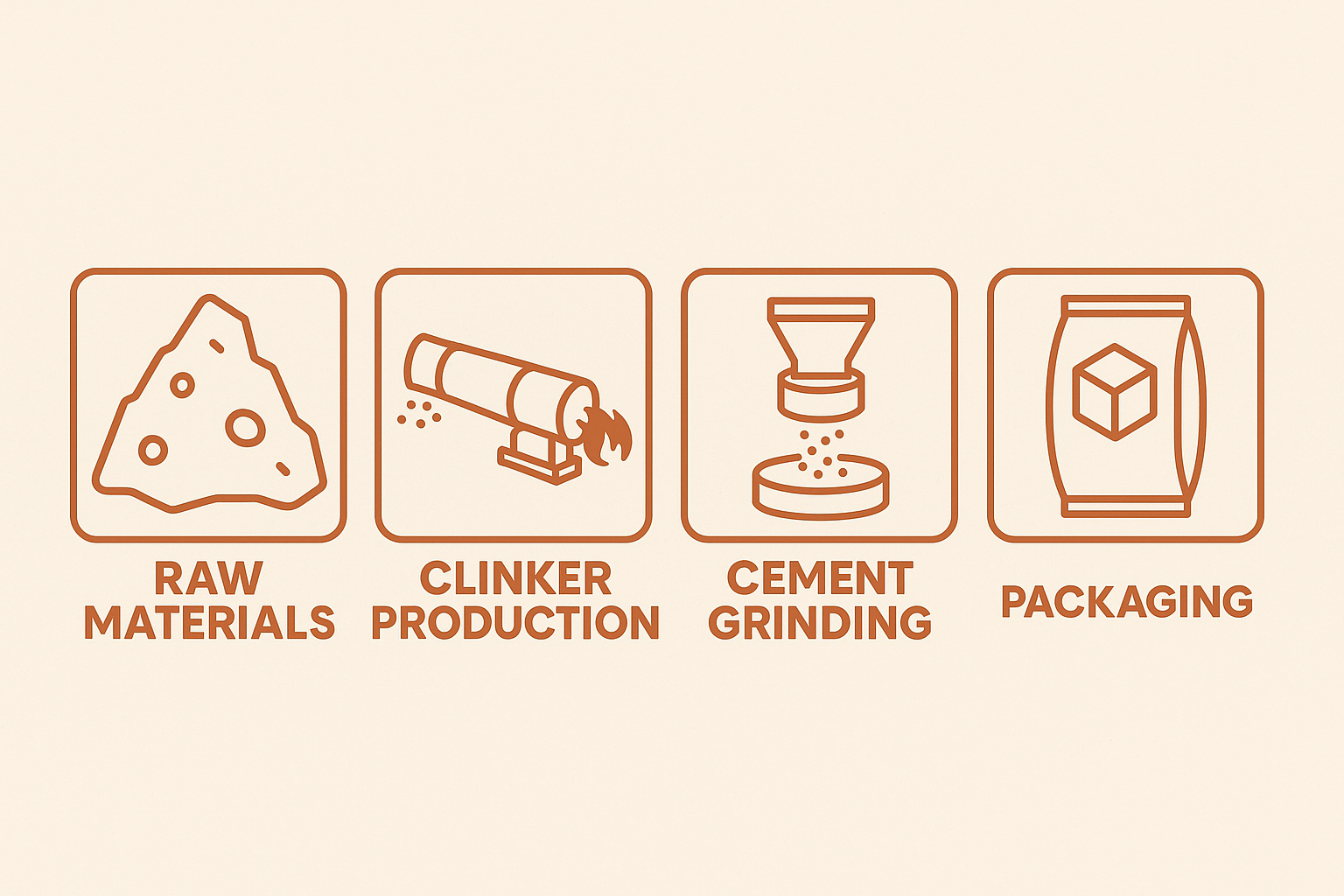 Proceso de producción del cemento