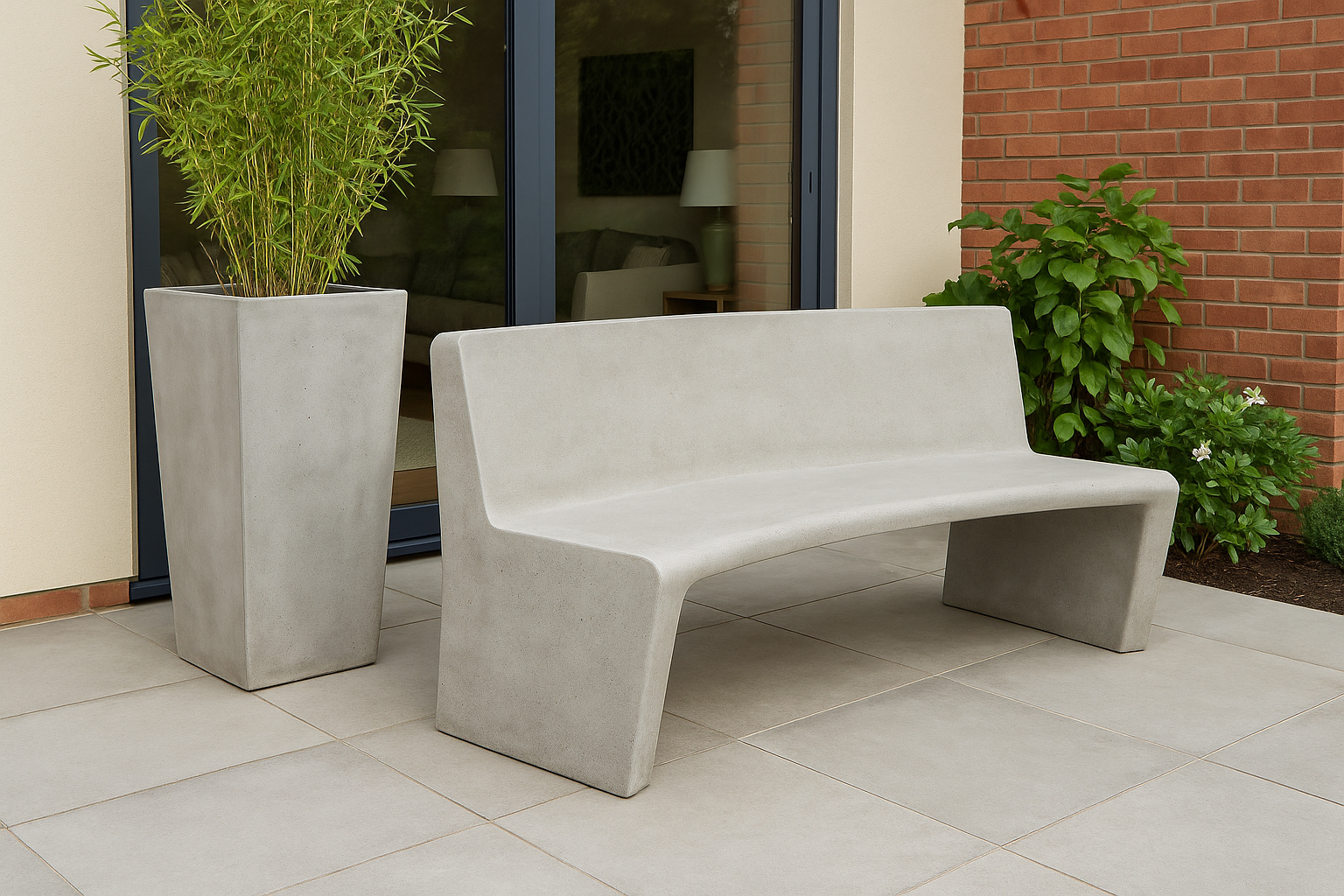 Muebles de cemento - diseño y material