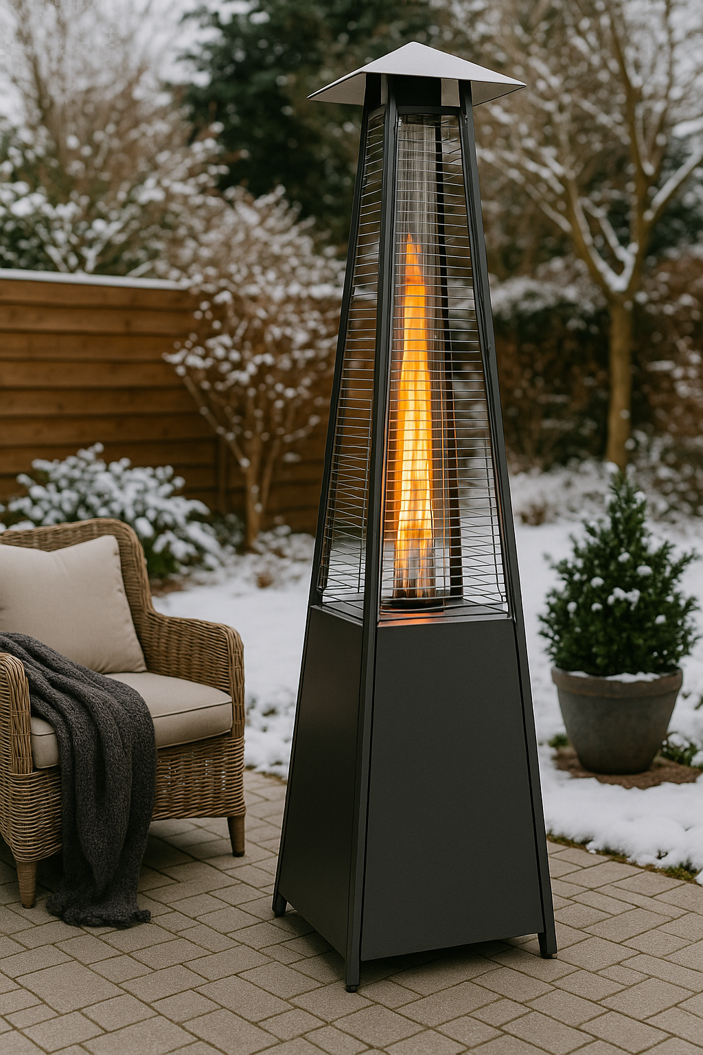 Stralingsverwarming met glazen buis