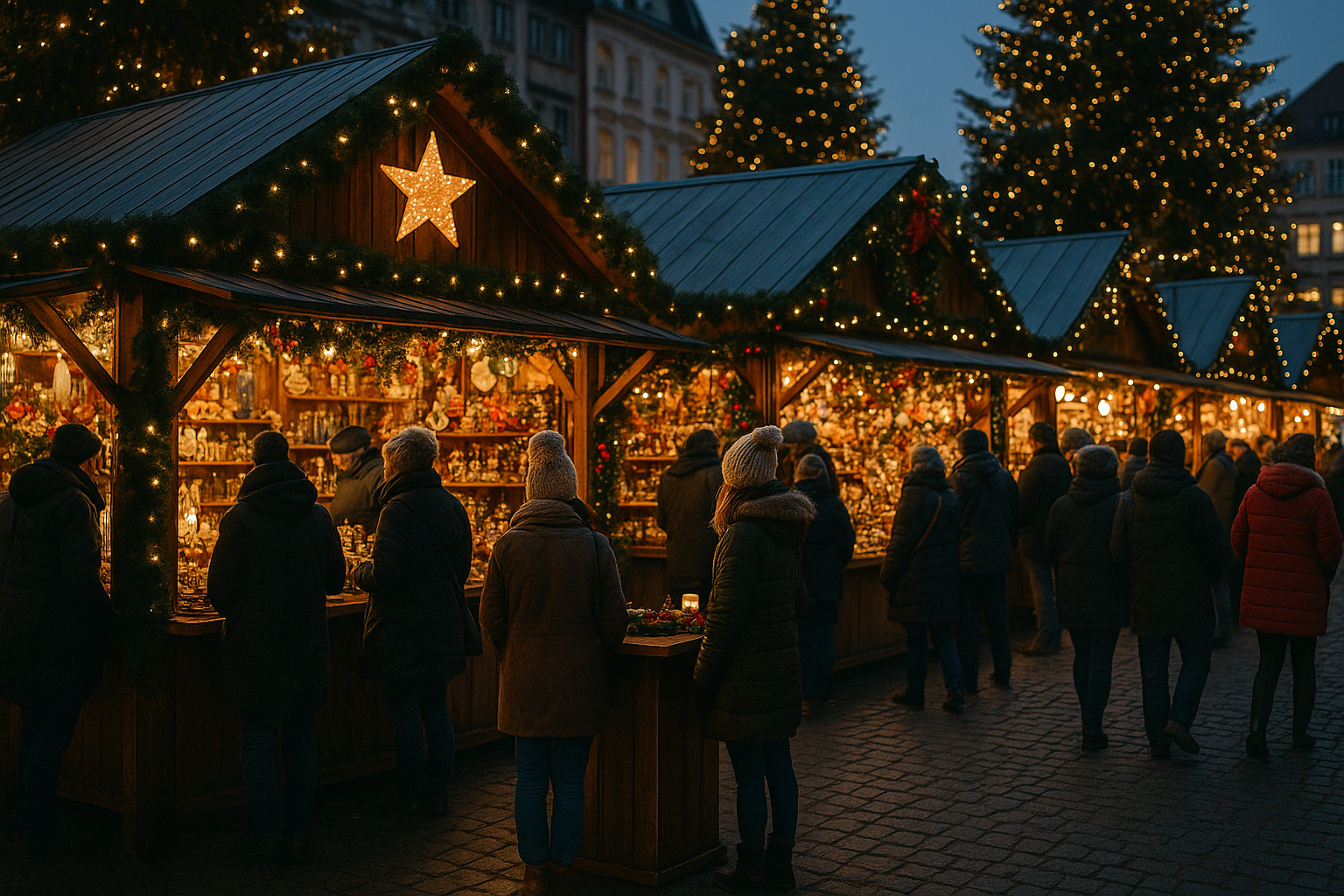 Christmas market scene 1