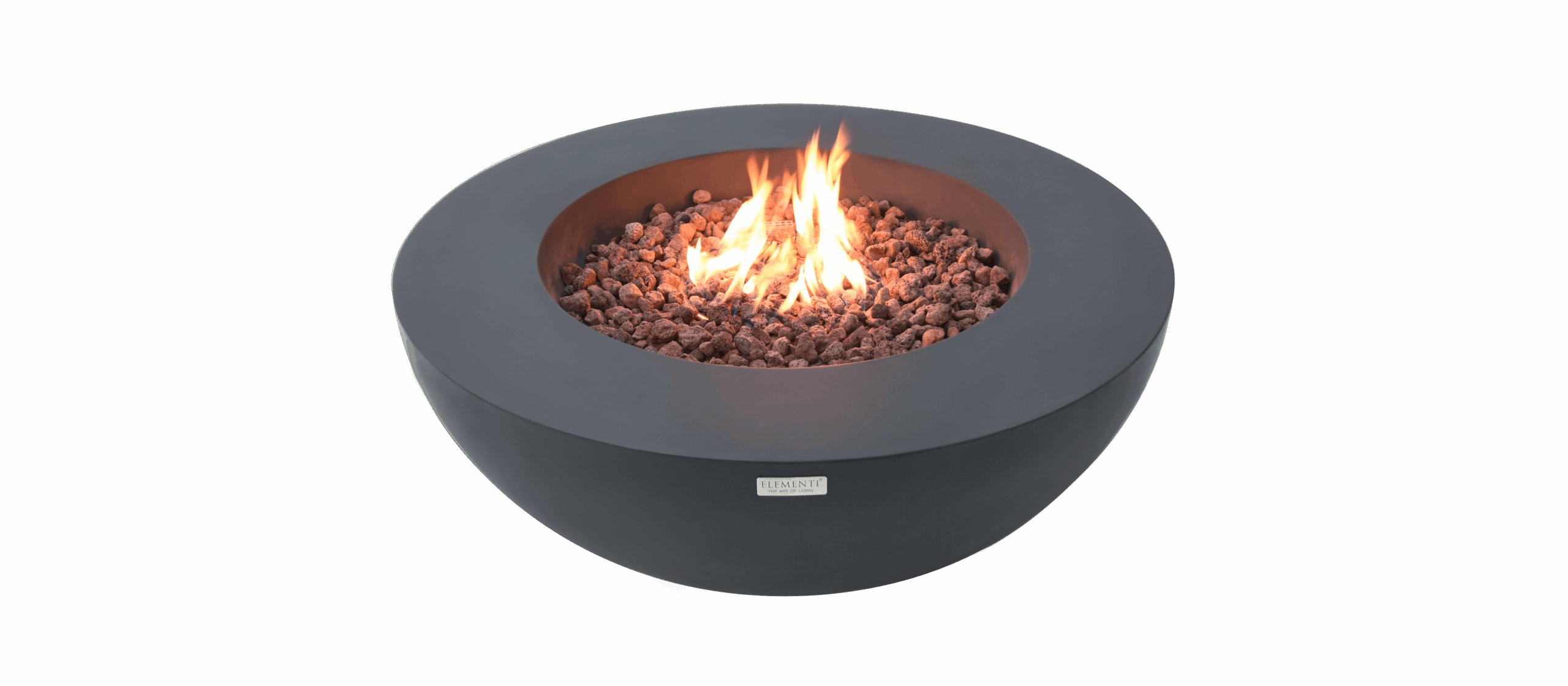 Lunar Bowl Gas-Feuerschale