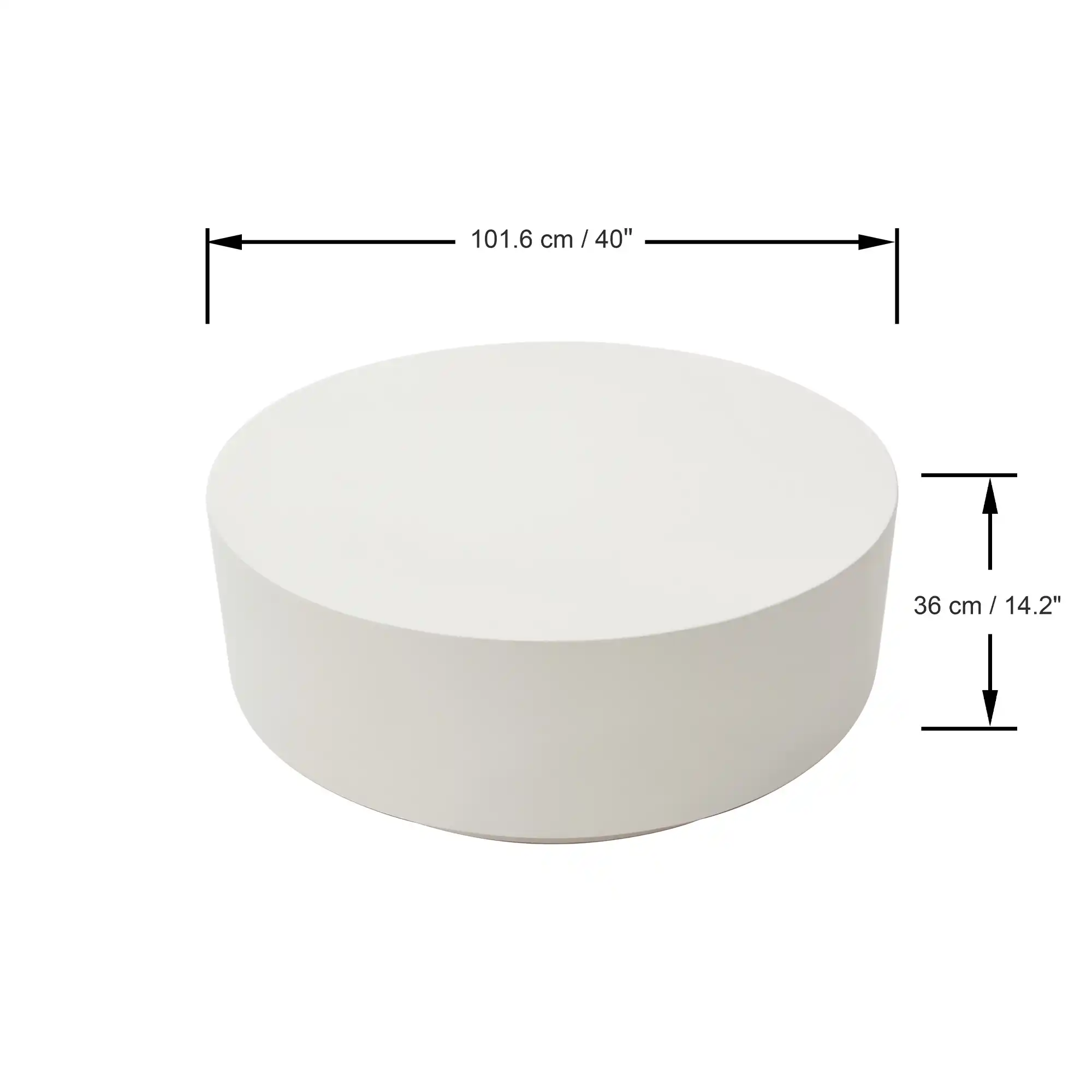 Betonnen tafel in een eetkamer met stoelen
