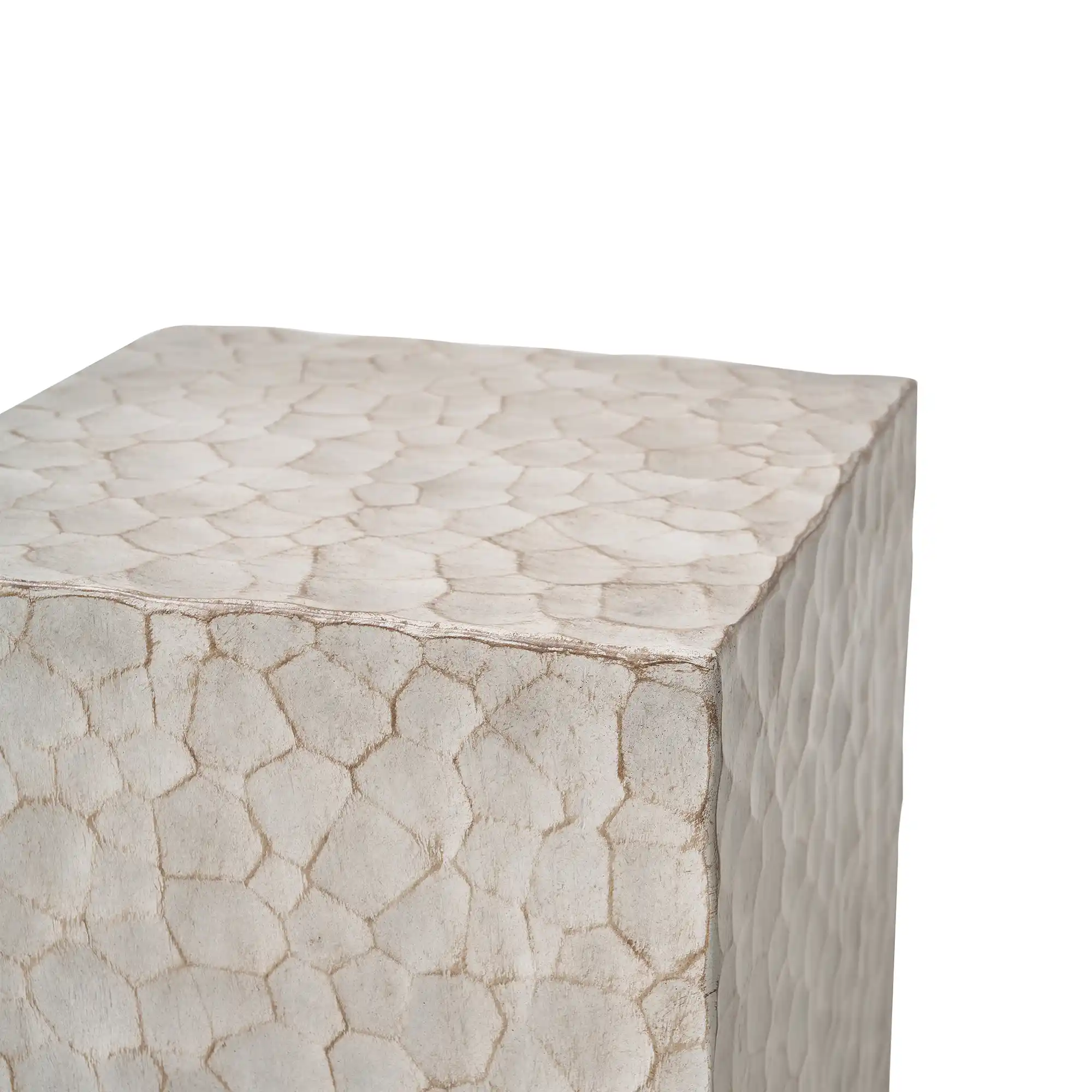 Texture martelée d'une surface métallique